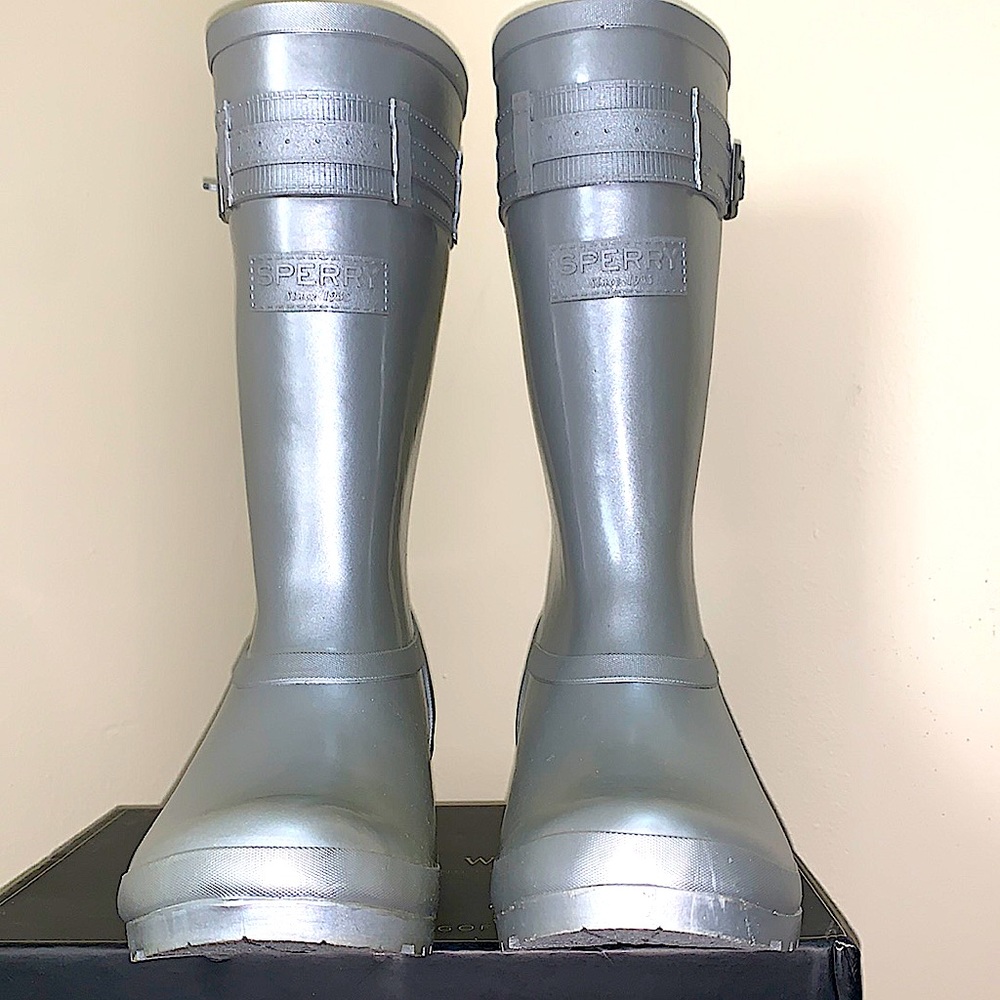 Silver Sperry Atlantic Waterproof boots